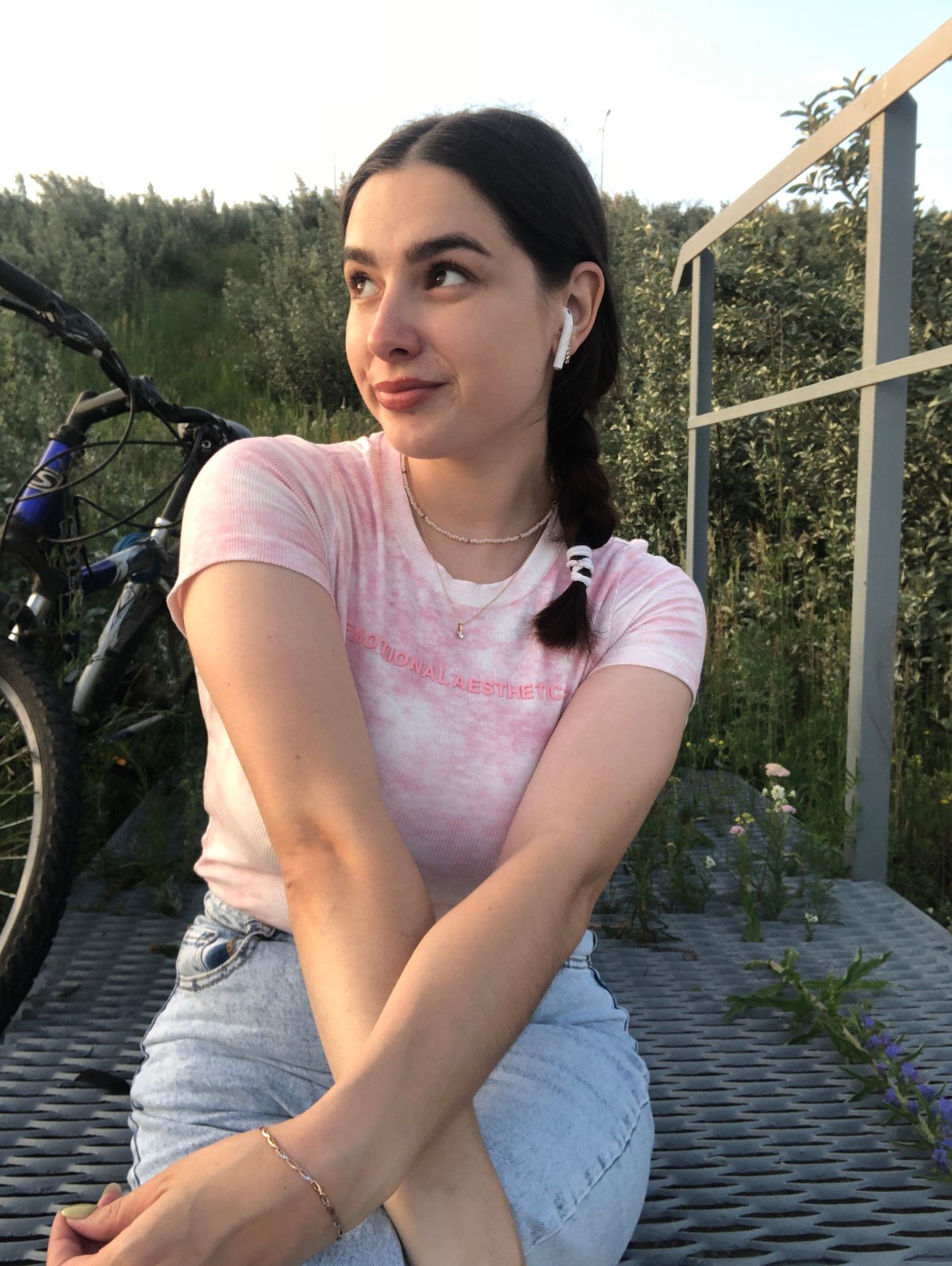 Riverside photo session at sunset in Chaikovsky, Russia