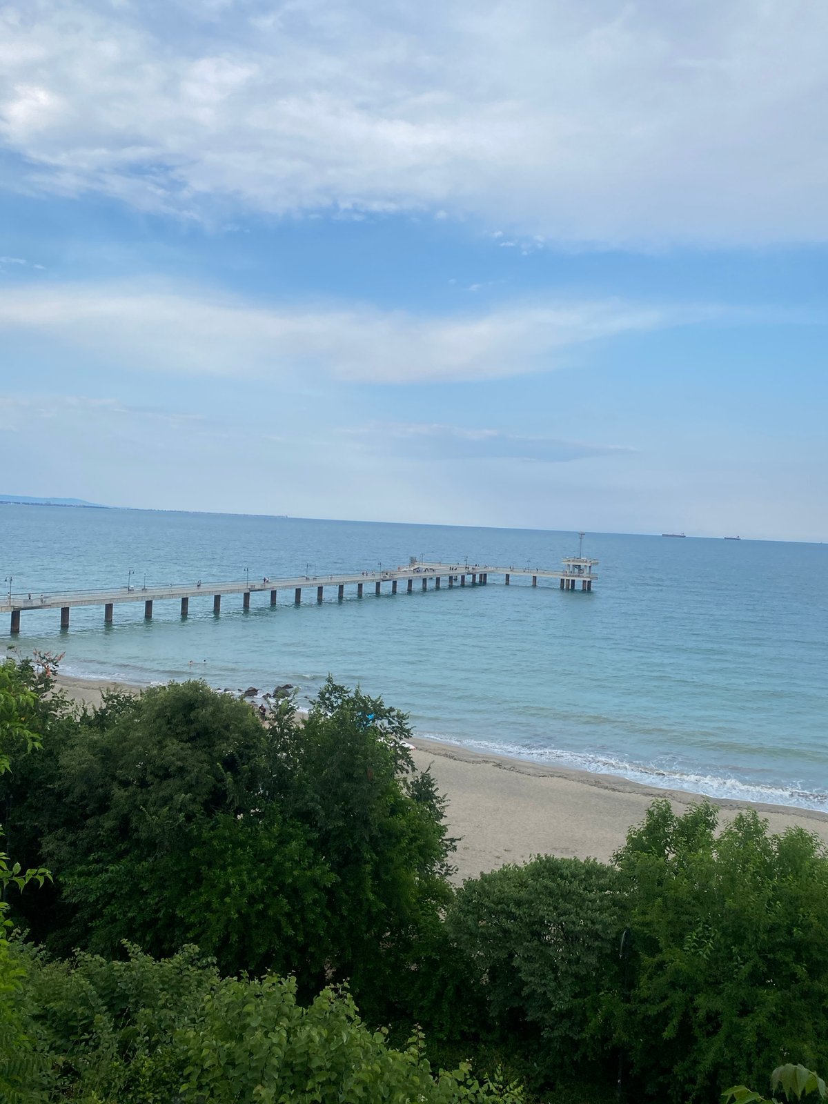 Burgas seafront and Sea Garden in full summer afternoon swing
