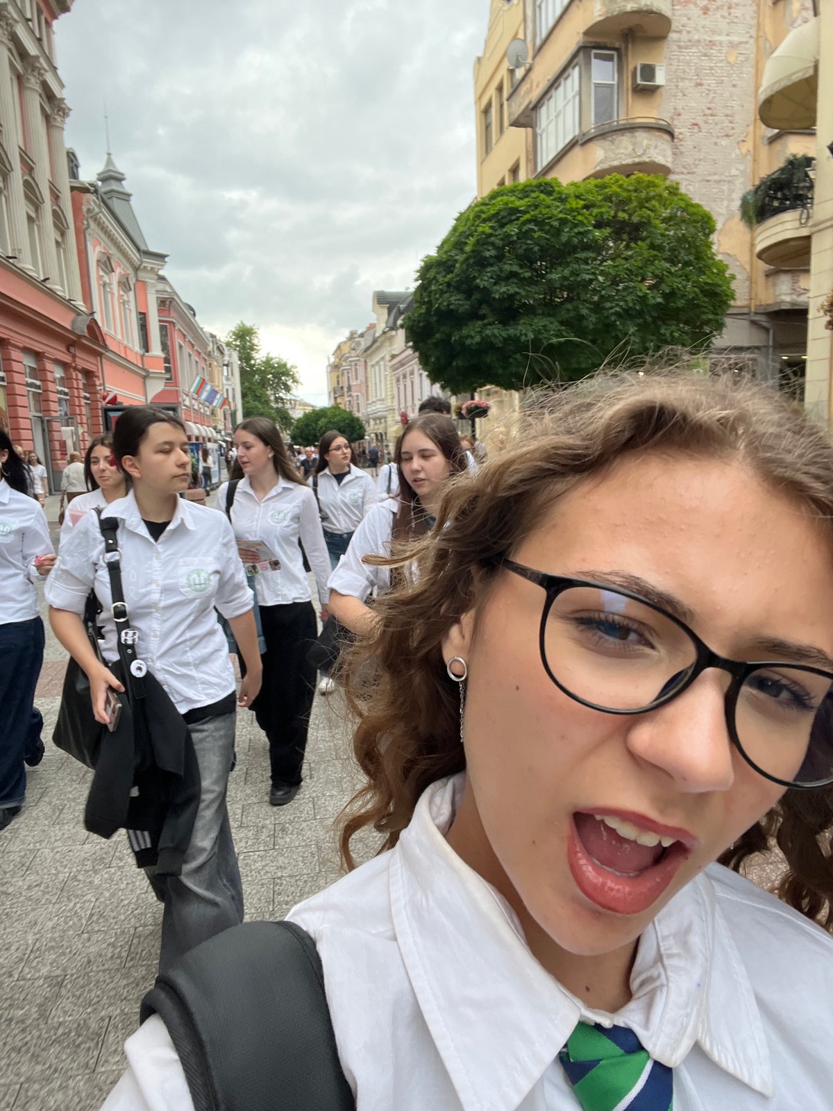 Students document casual moments, street scenes in Plovdiv, Bulgaria