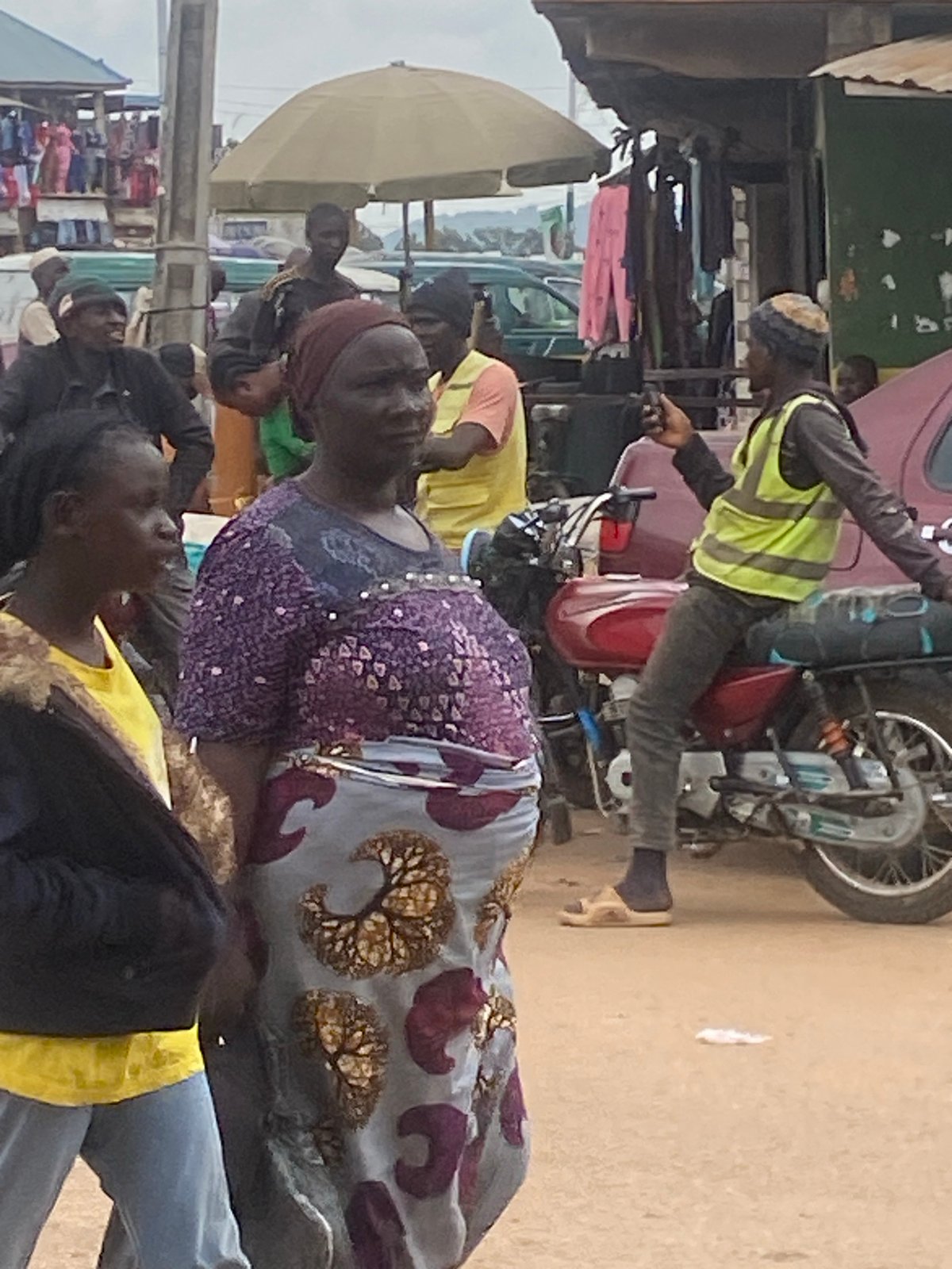 Street life and market activity in Bukuru, Nigeria