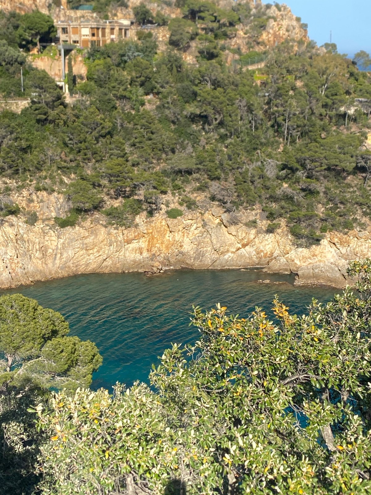 Coastal cliffs documented in Tossa de Mar, Spain