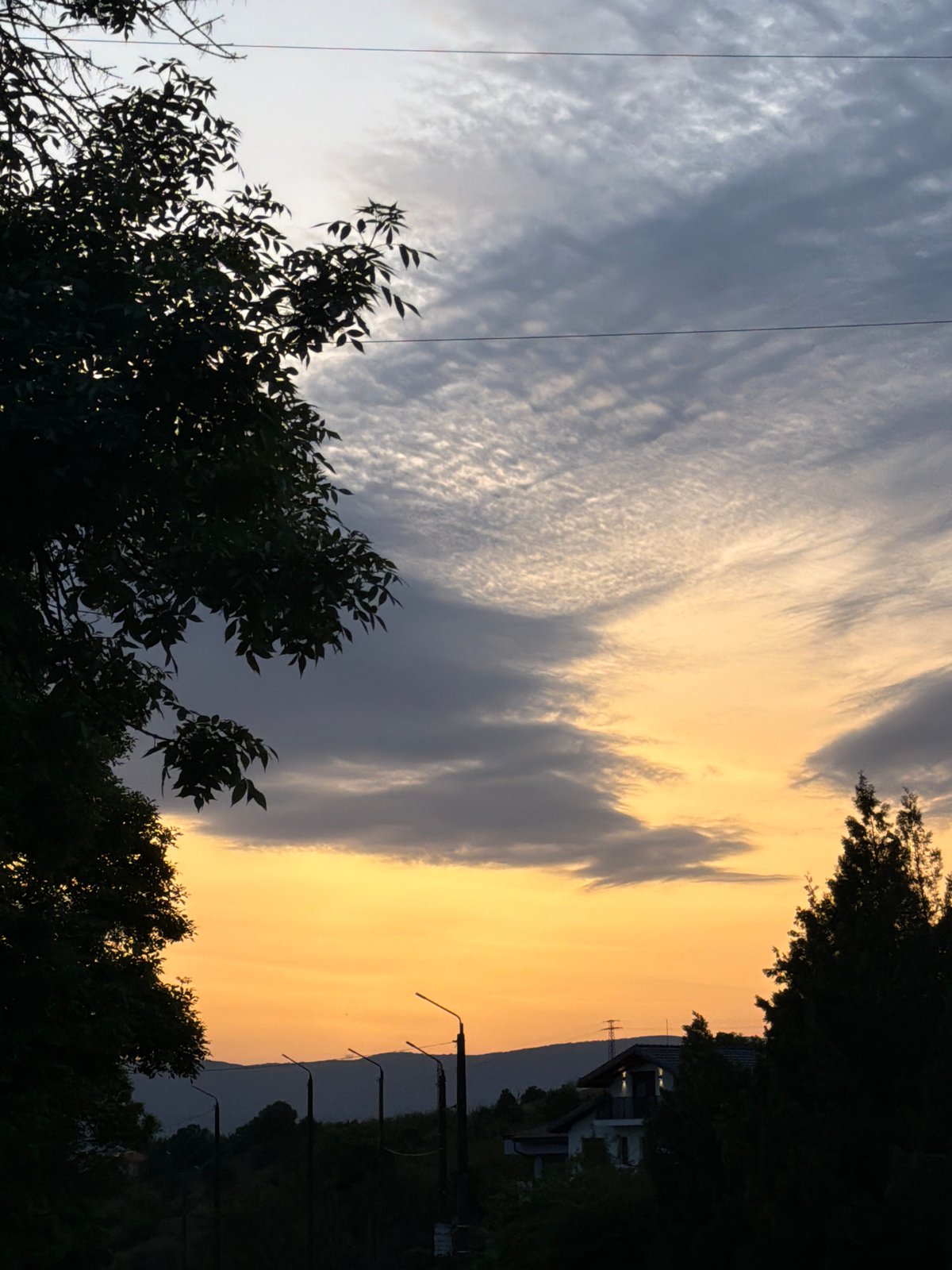 Evening landscape and gym selfie captured in Blagoevgrad