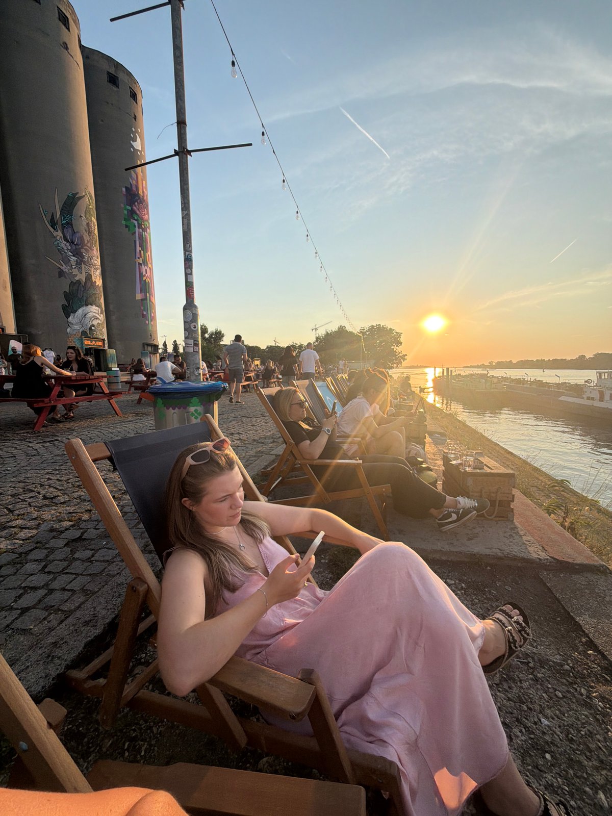 Cocktails and sunset vibes on Belgrade's waterfront