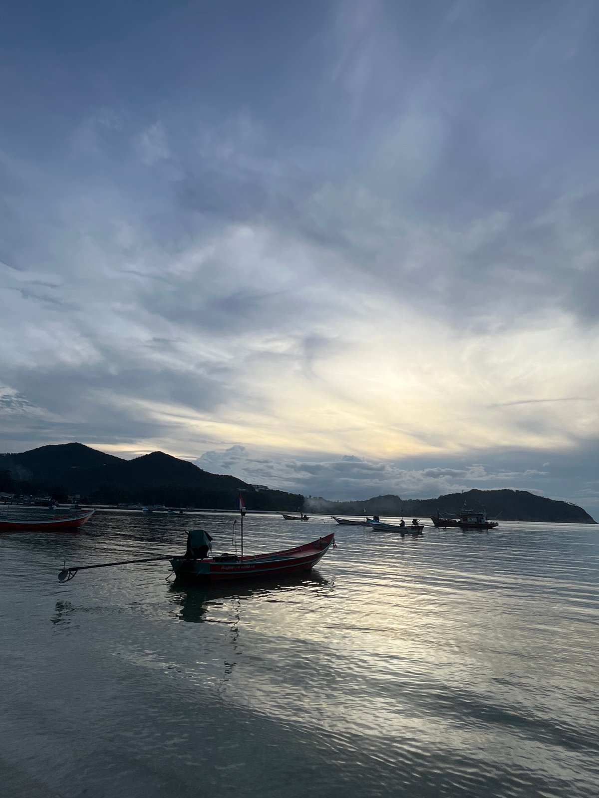 Morning beach life documented on Koh Phangan island