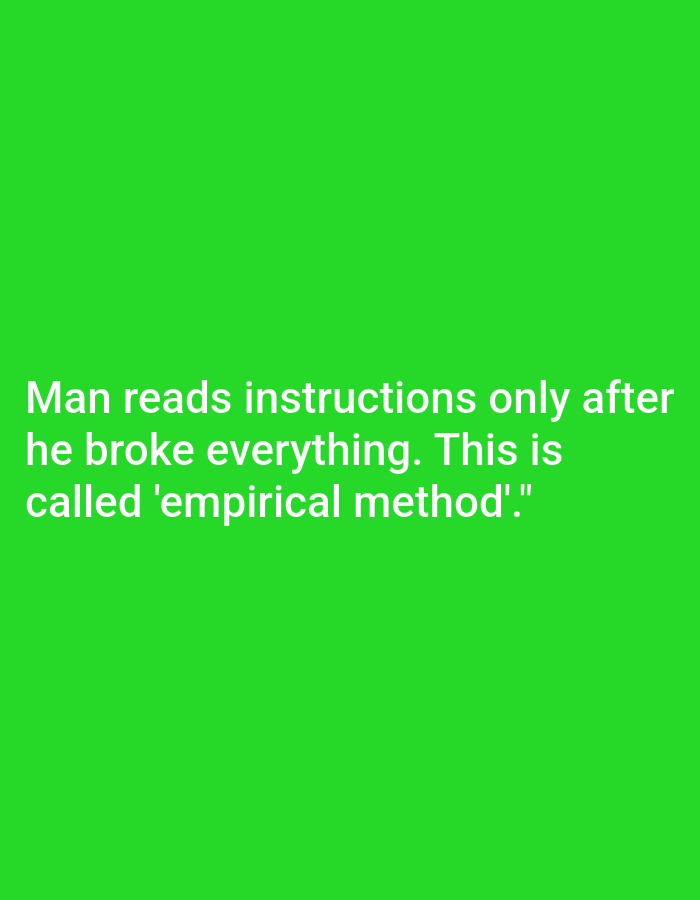 Dry humor slides with bold colors and deadpan punchlines