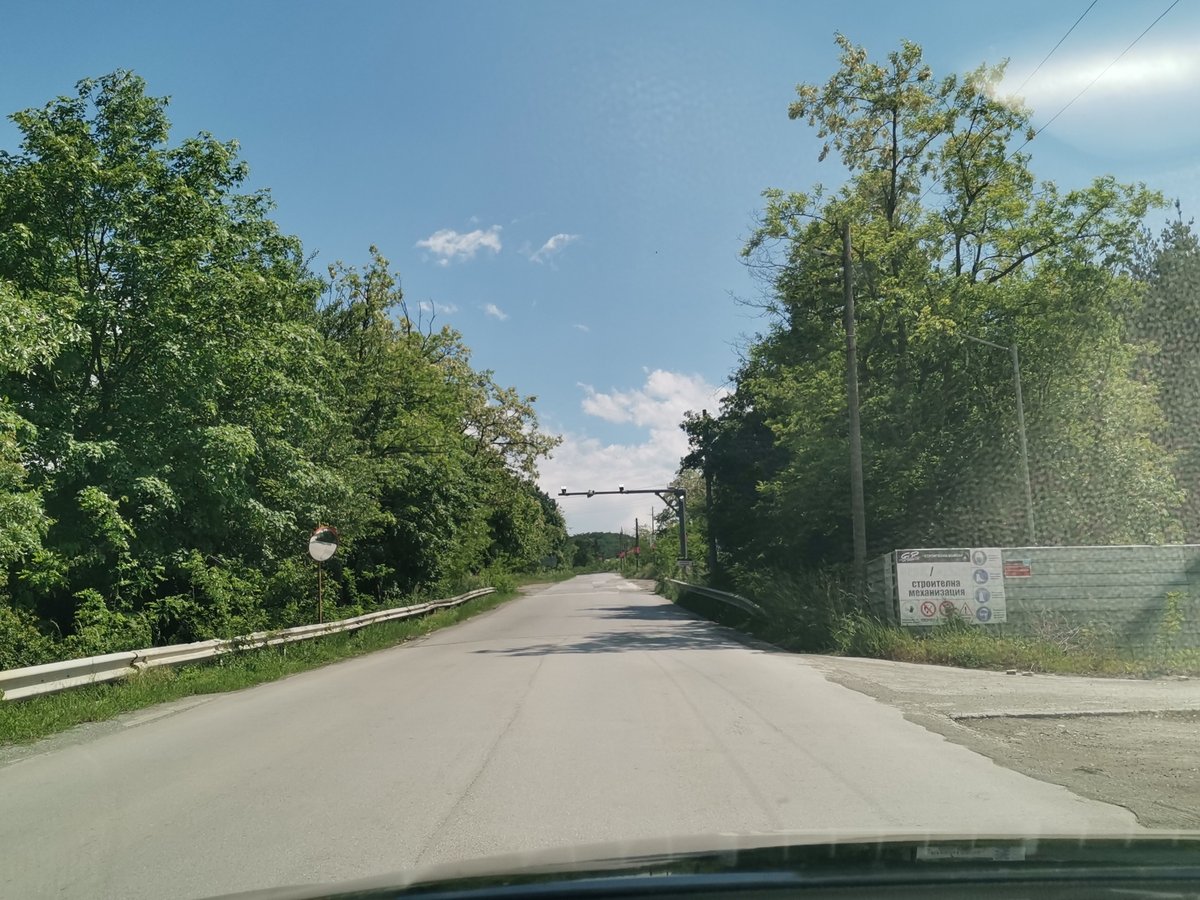 Vehicle perspectives captured on rural Bulgarian roads