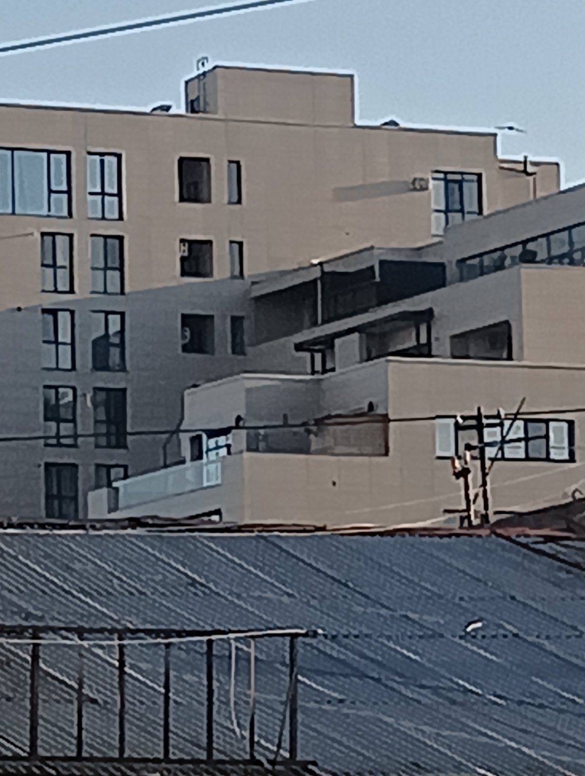 Modern apartment building documented in Yerevan, Armenia
