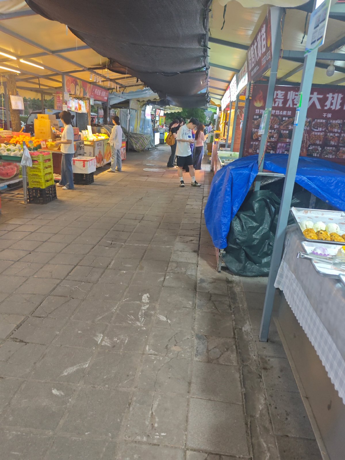 Night market food vendors observed in Shapingba District