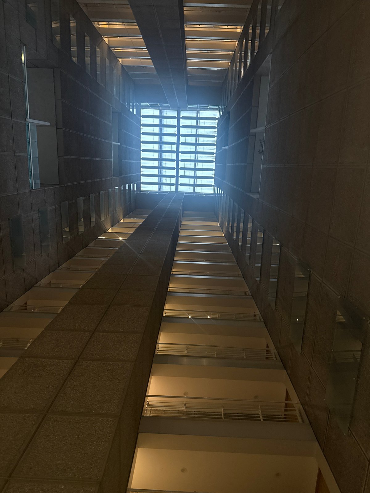 Interior view captured at Mexican Stock Exchange atrium