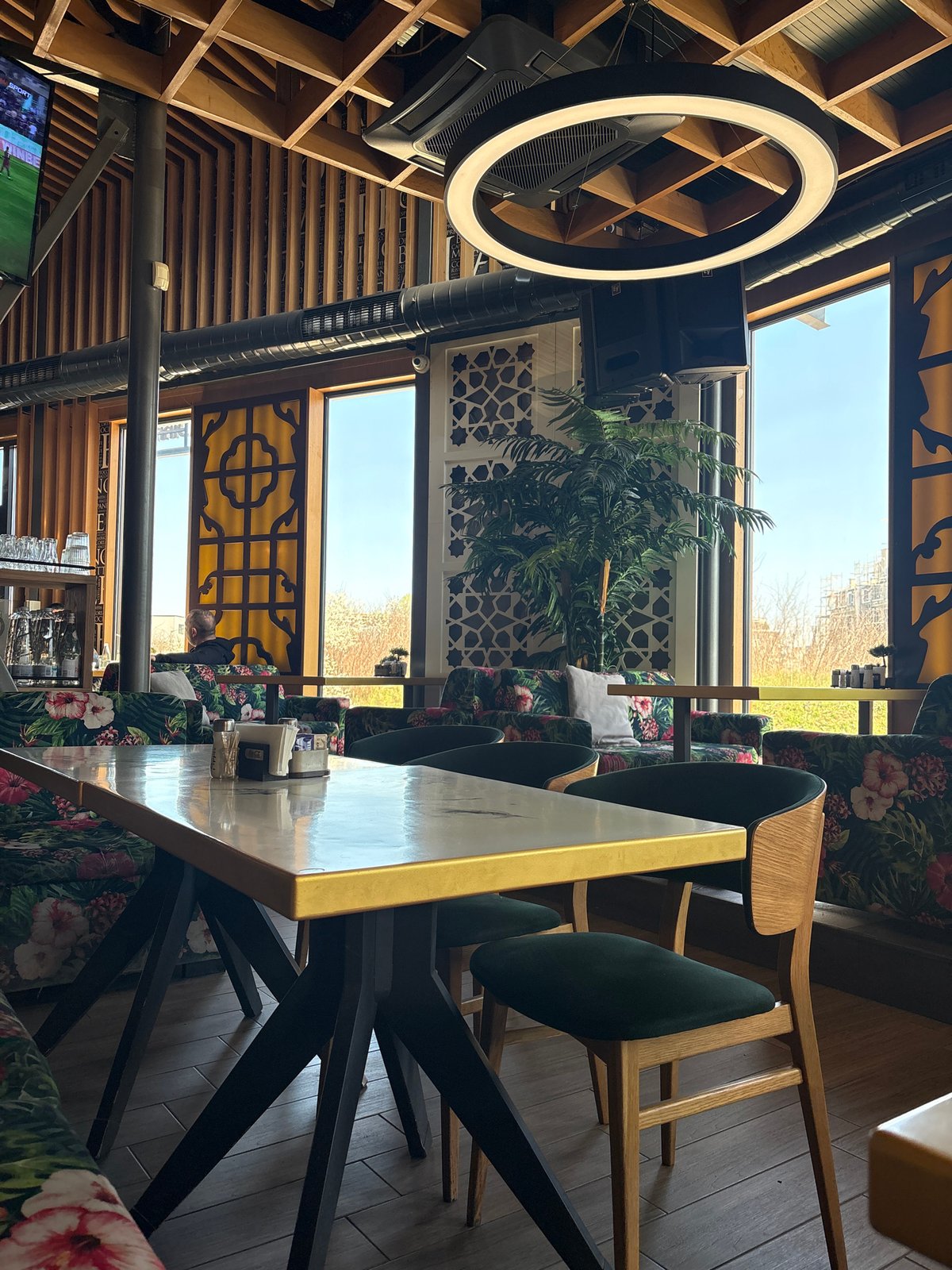 Modern restaurant interior documented in Sofia, Bulgaria
