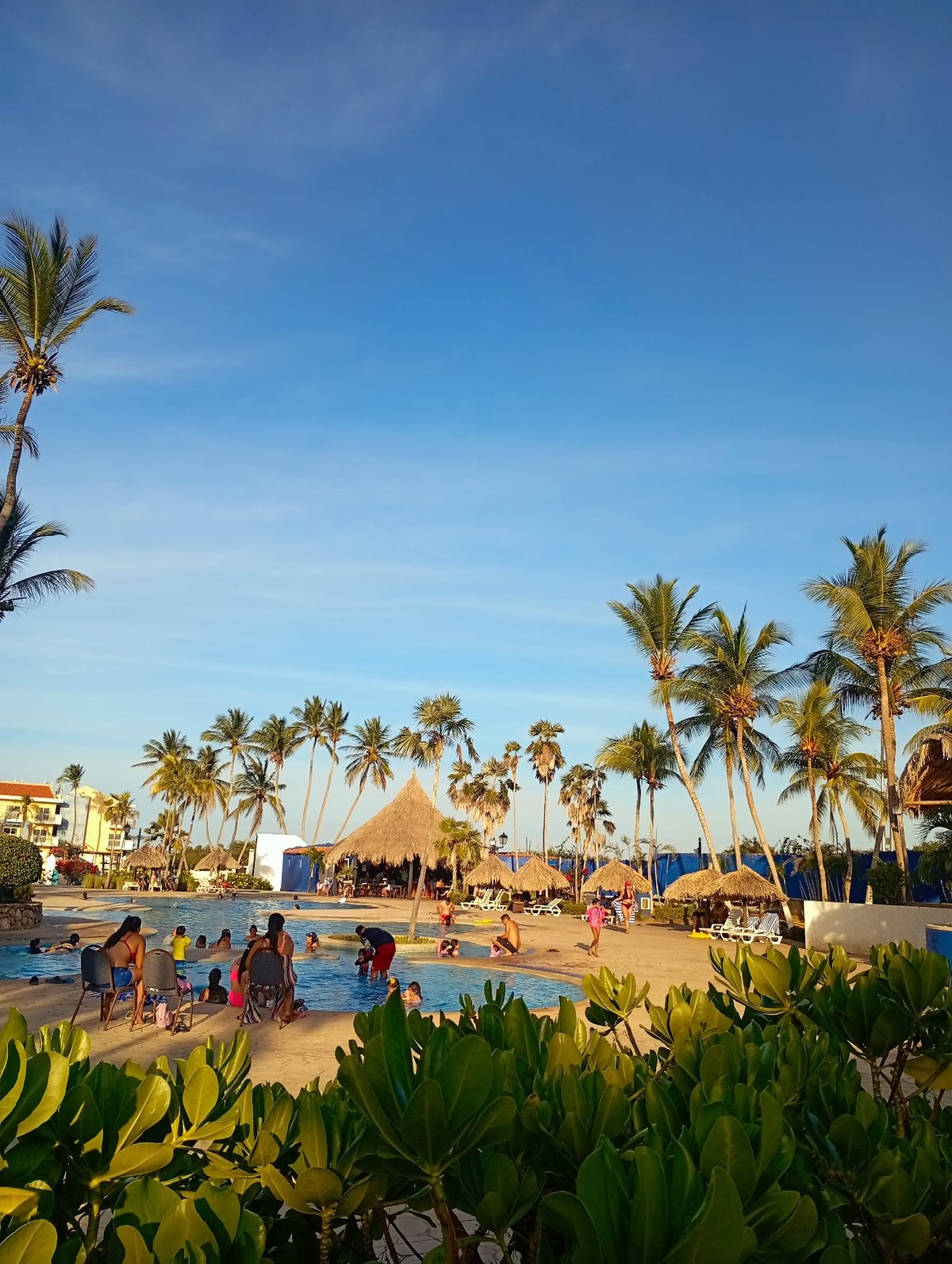 Disney mascots entertain families at Venezuelan beach resort