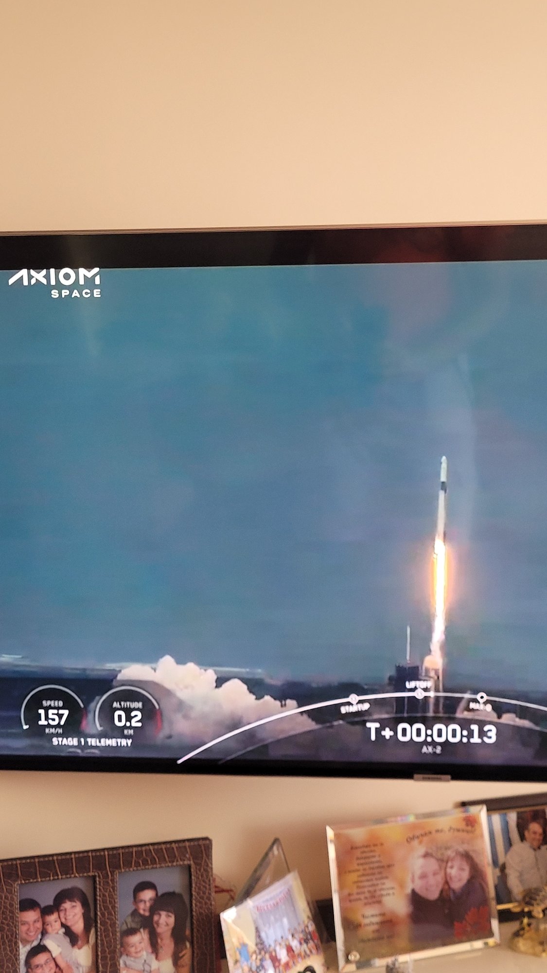 Varna resident watches Axiom Space rocket launch on television