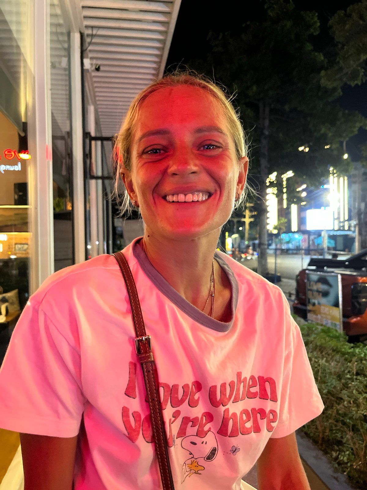 Sushi dinner and street socializing in Vietnam