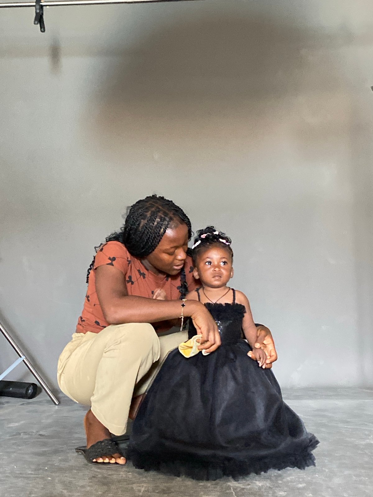 Mother and toddler photography session in Jos, Nigeria studio