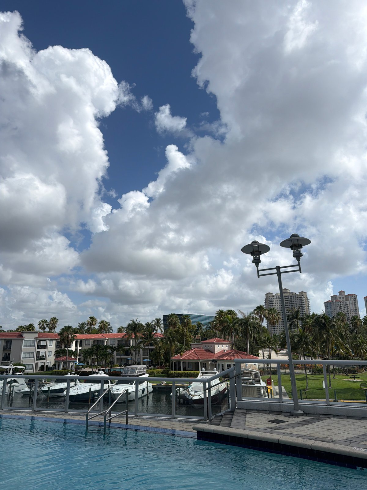 Holiday afternoon at an Aventura marina resort