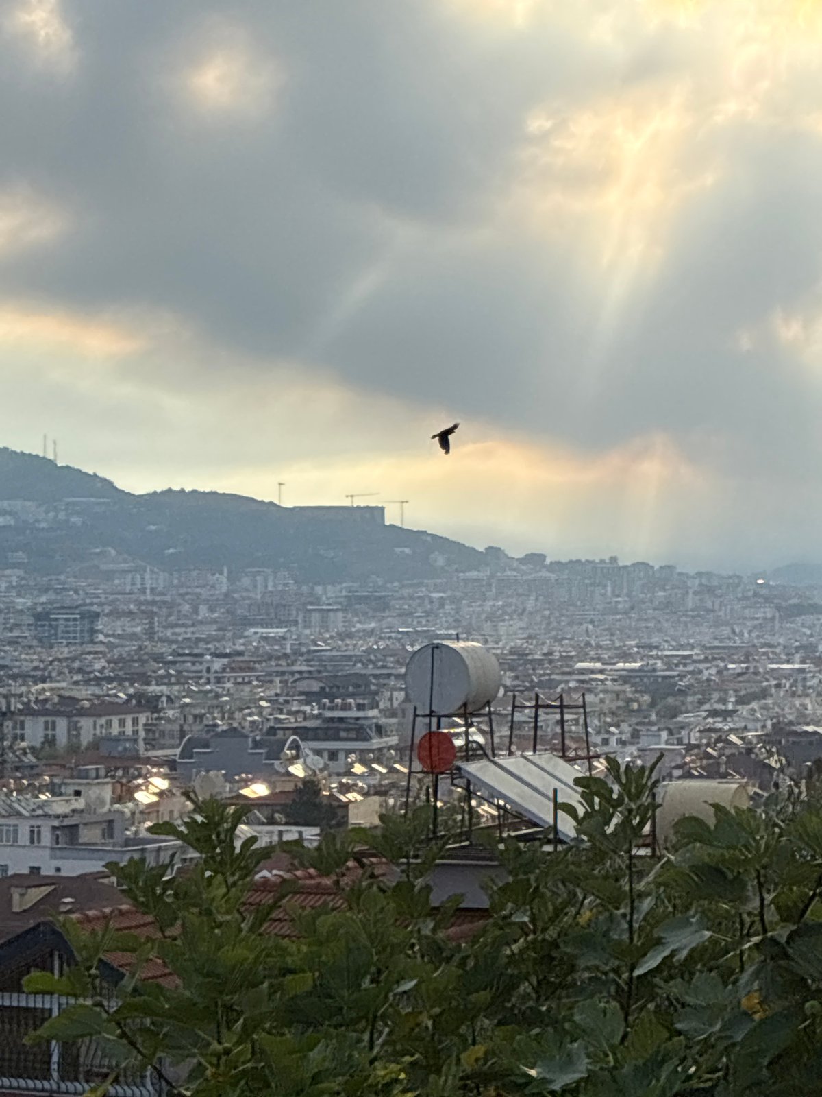 Alanya morning: city views, sea, and a parked Porsche