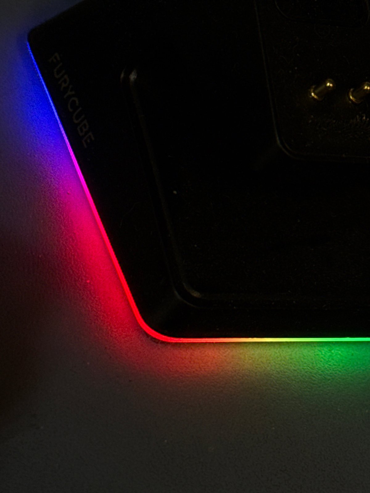 Furycube device with RGB lighting documented in Perm
