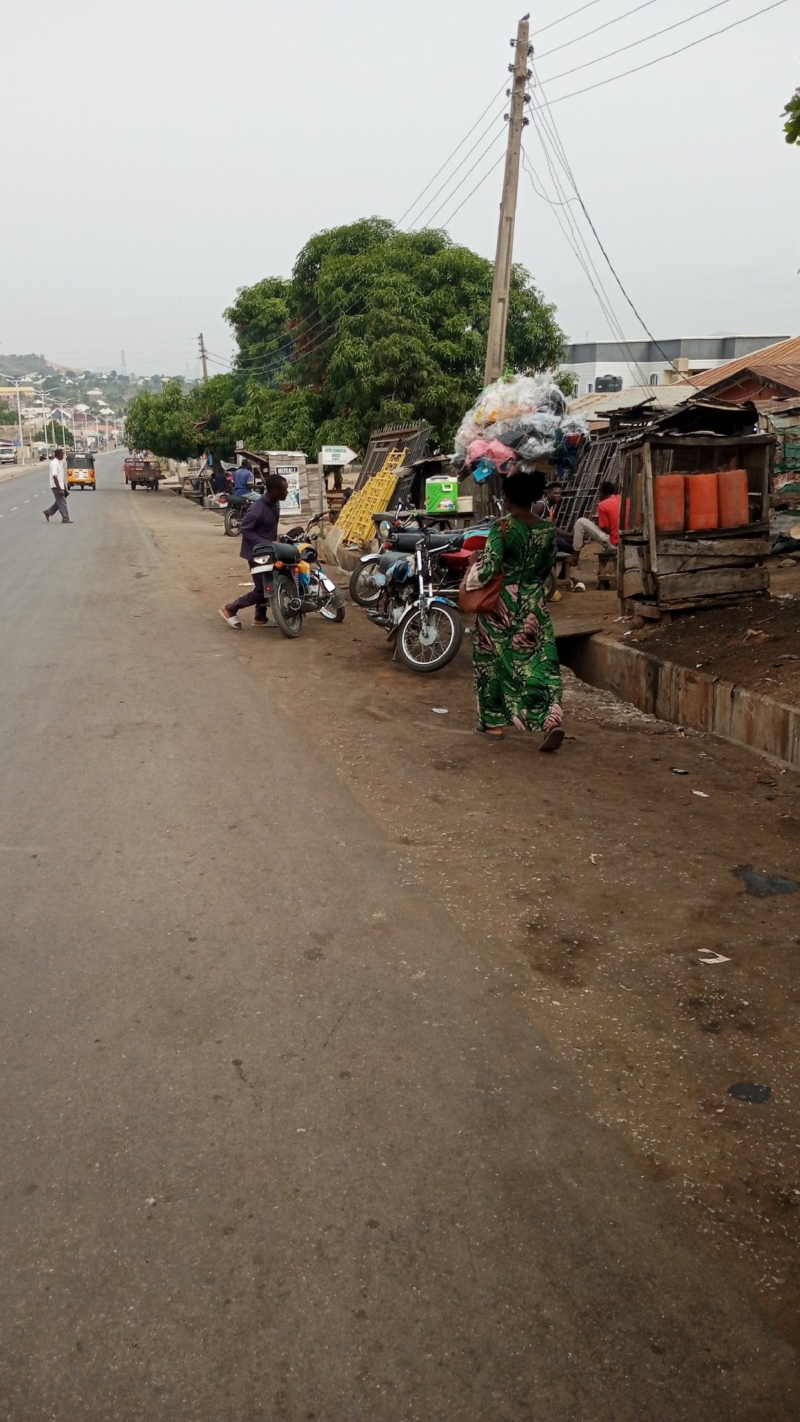 Morning street life documented in Zango-ndaji, Nigeria community