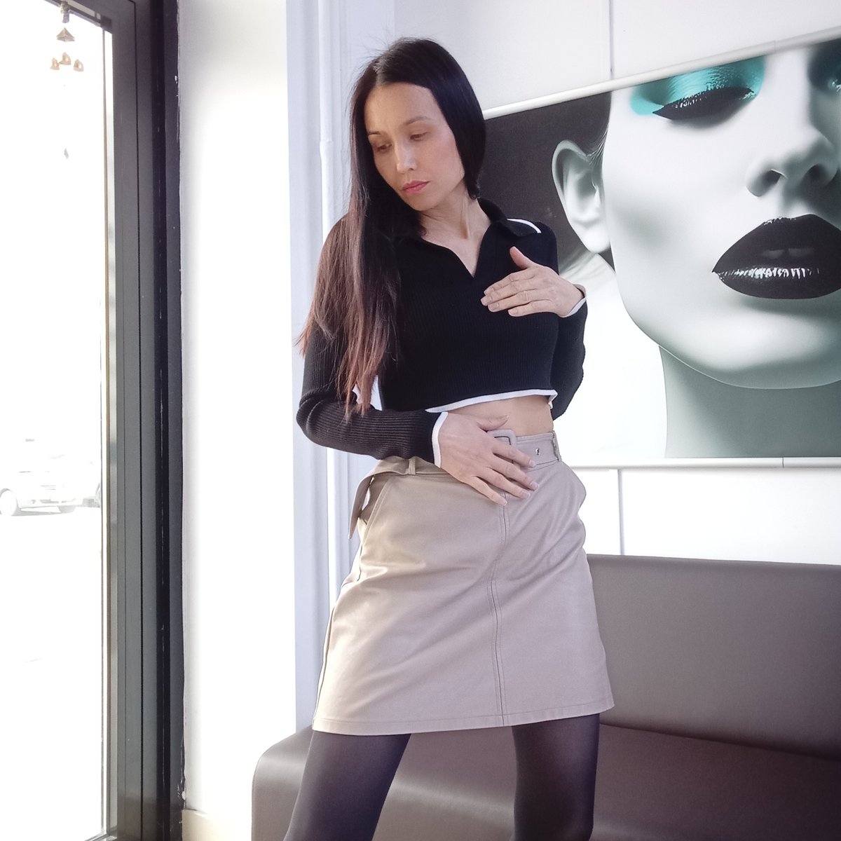 Women photographed in casual indoor moments across Izhevsk