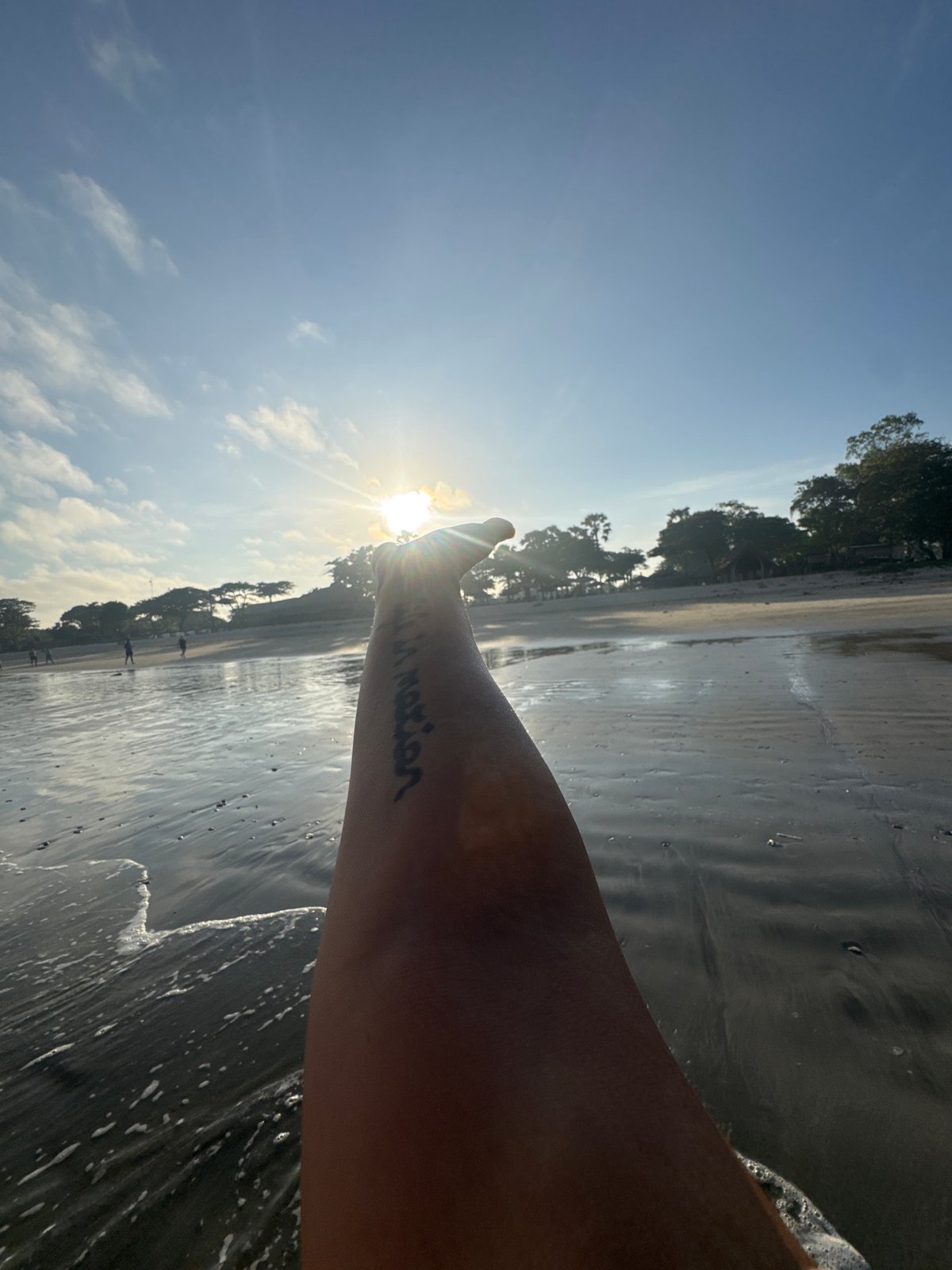Woman with braided hair visits Indonesian beaches near Jimbaran