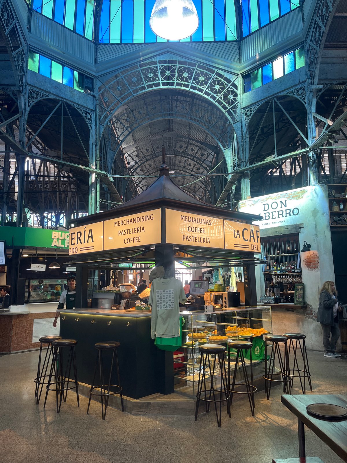 Interior view captured of Buenos Aires market hall