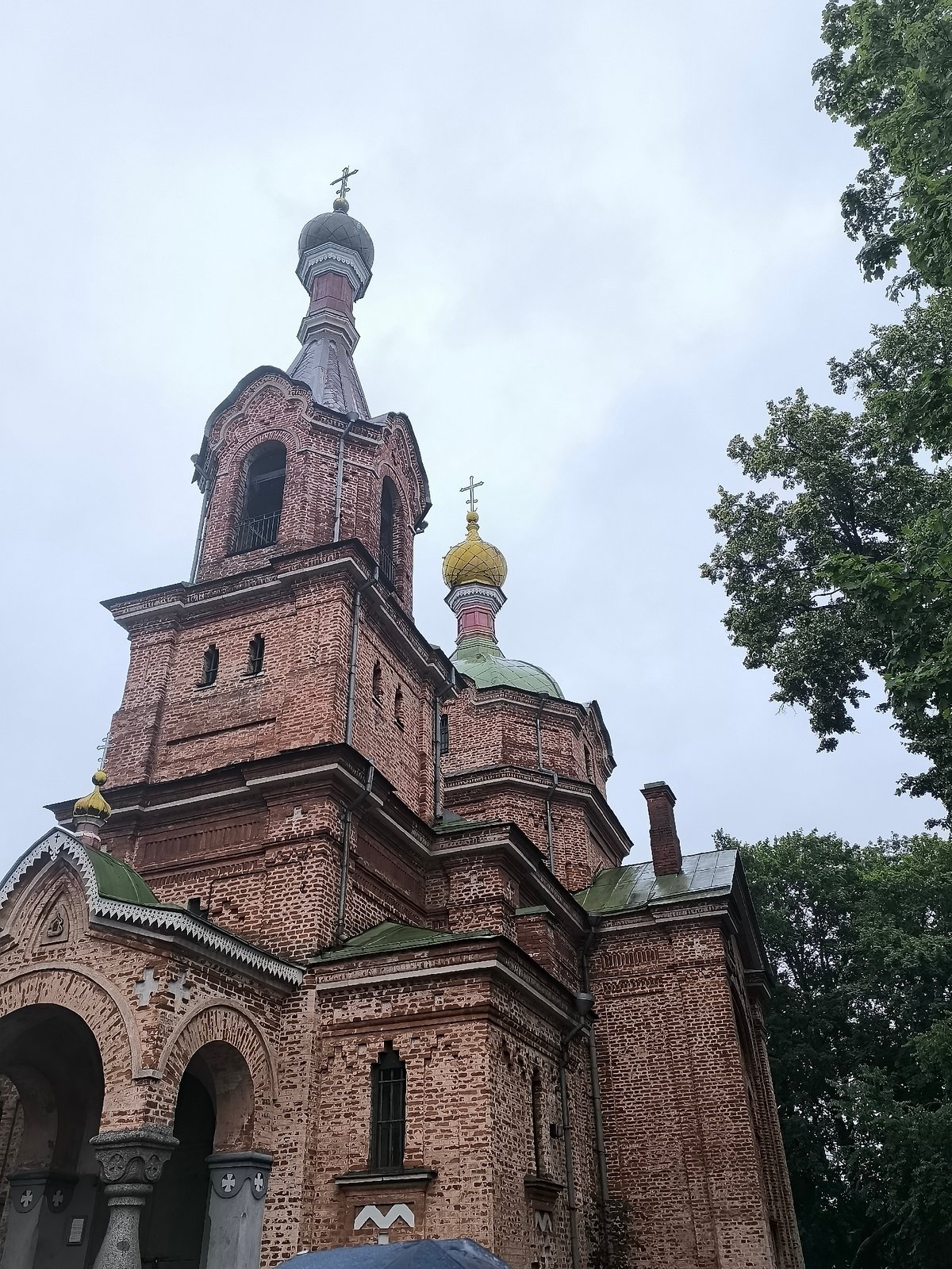 Church architecture and folk sculptures in Kuldīga, Latvia
