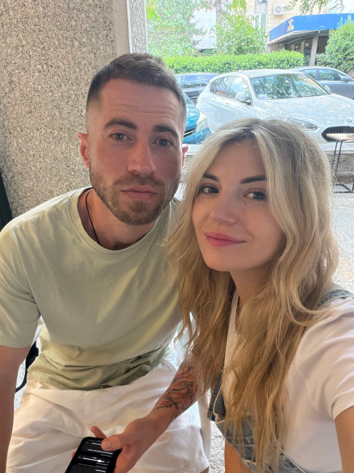 Lazy morning selfies and a construction site in Budva