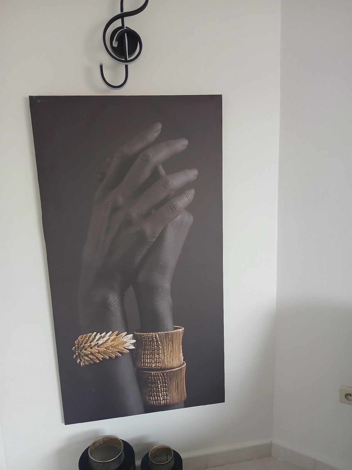 Interior art and cityscape views captured in Meknes