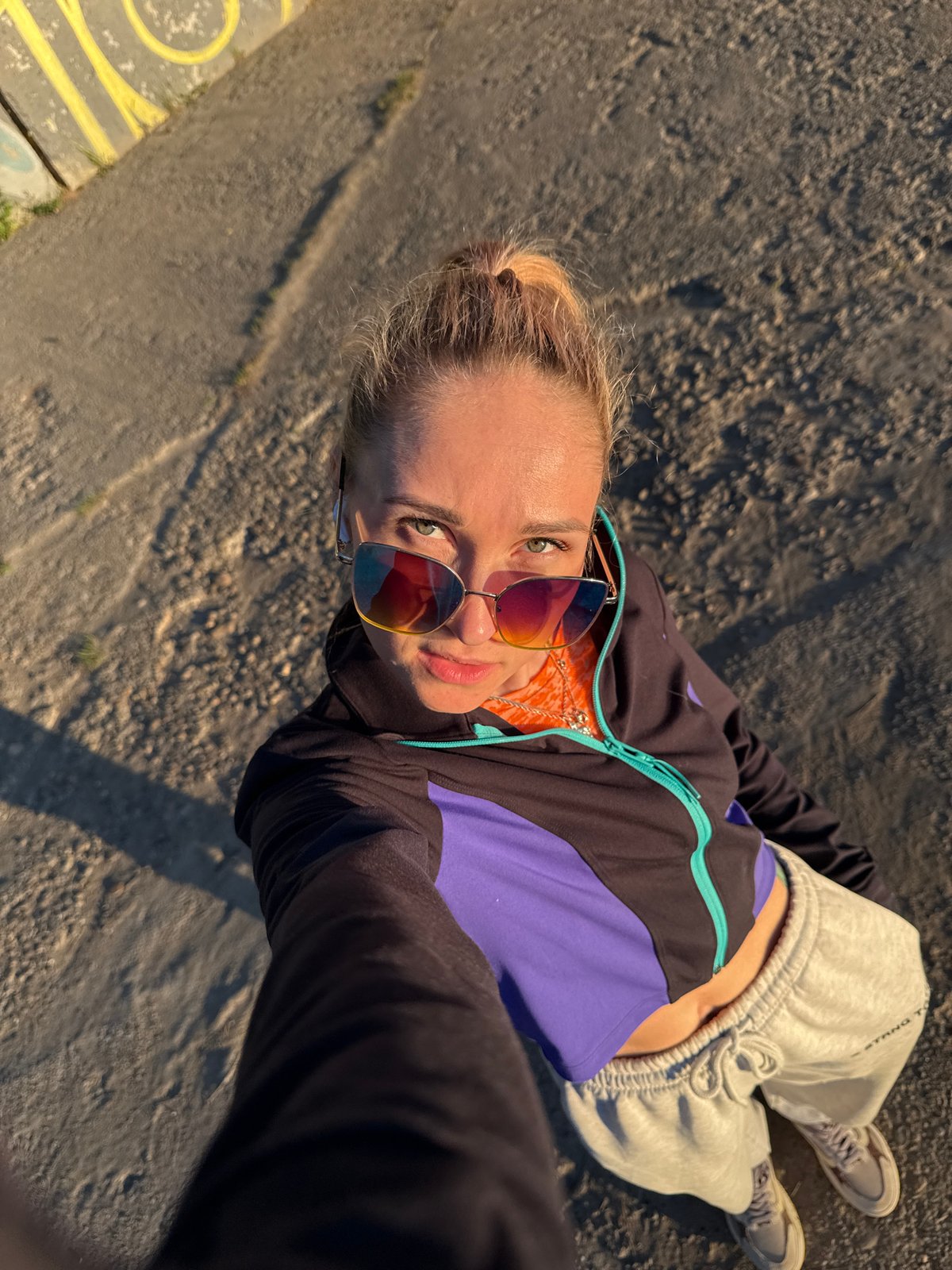 Personal moments captured across Chaikovsky during sunset hour