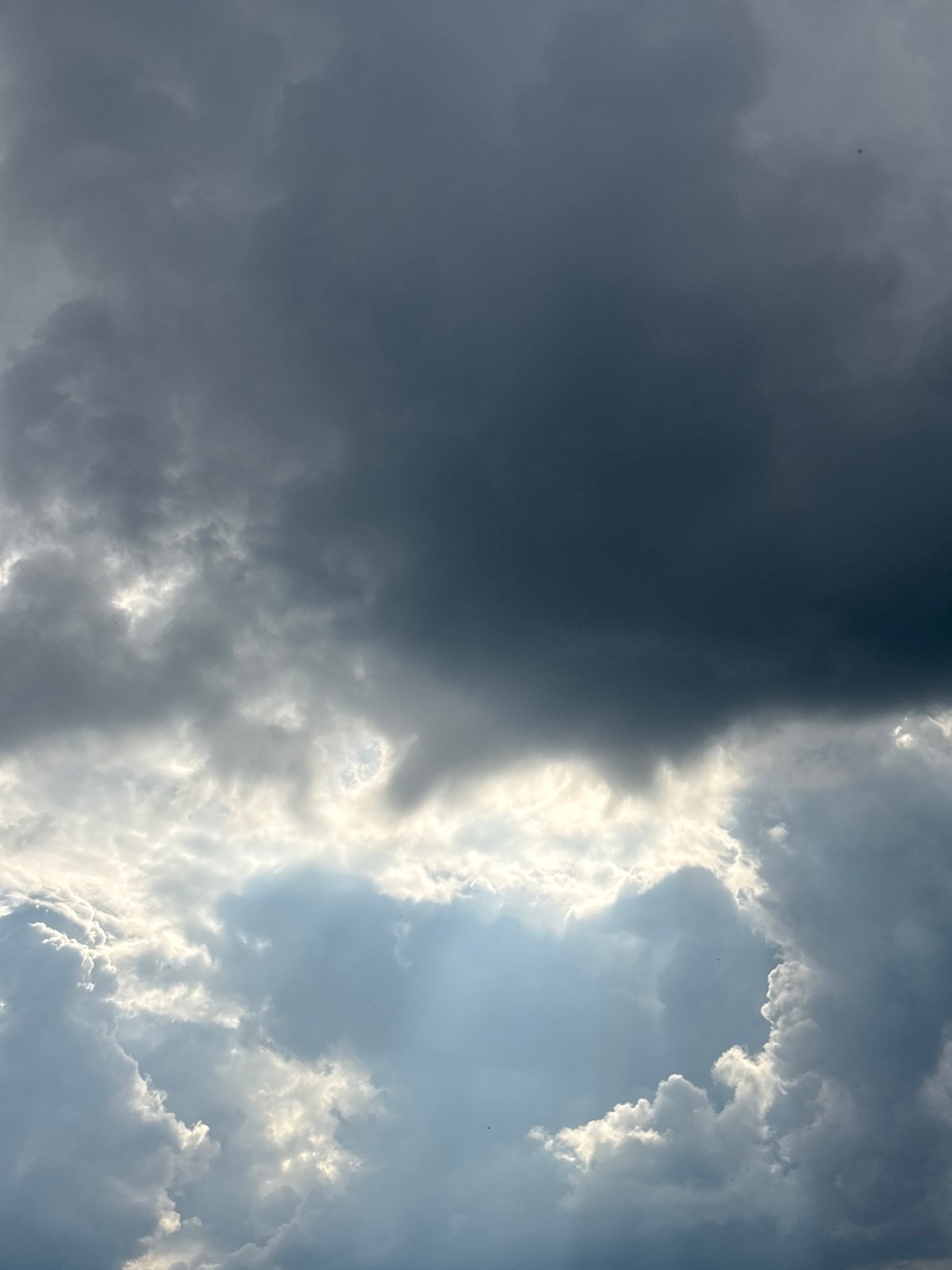 Dramatic summer skies over Chaikovsky, shot from a window