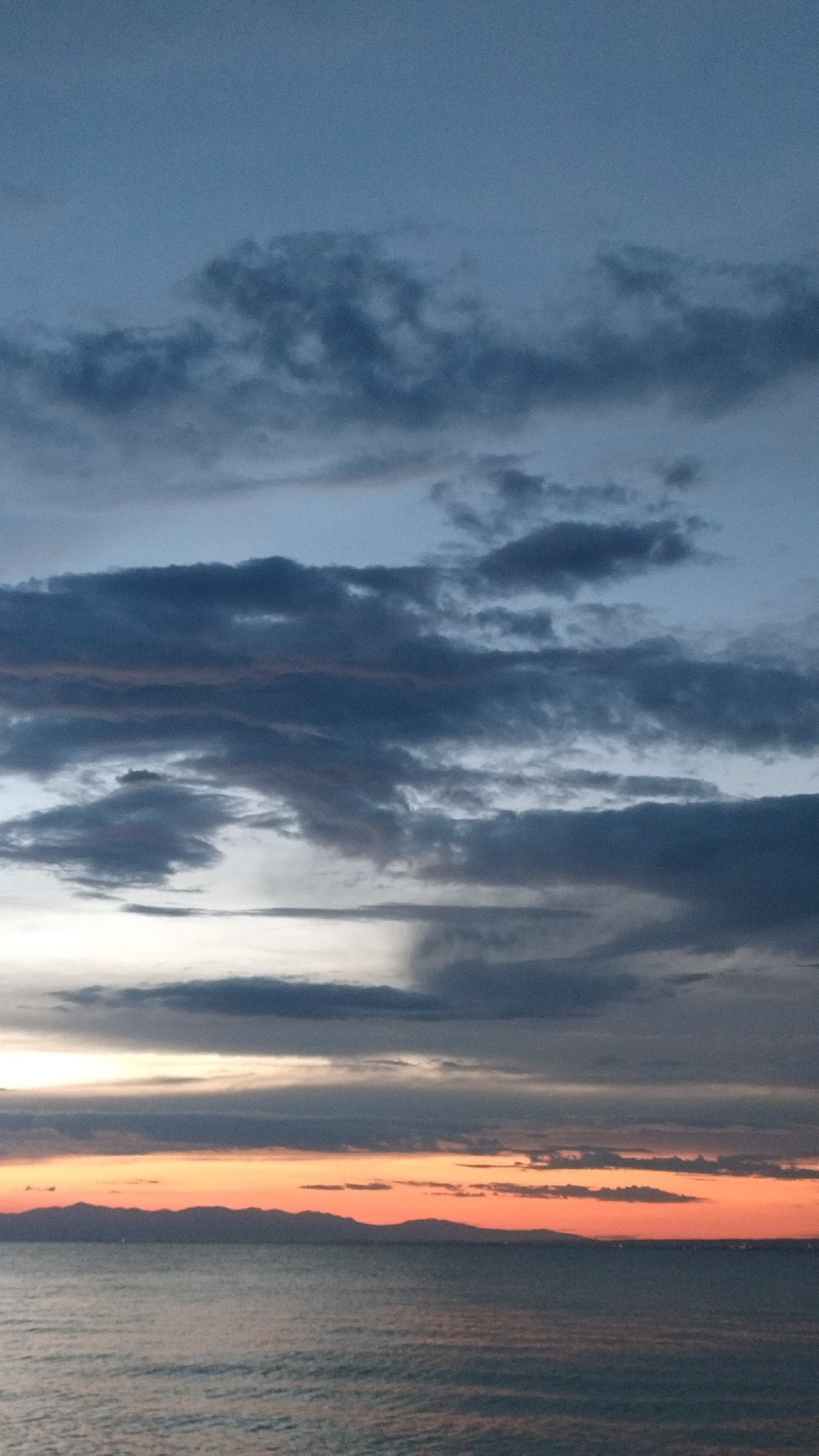 Sunset hour on the Perea beachfront, Thermaic Gulf