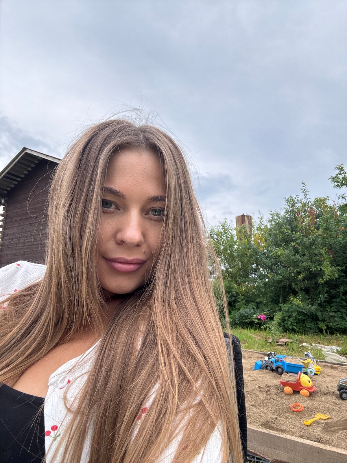 Backyard summer day in rural Russia — grilling, kids, dogs