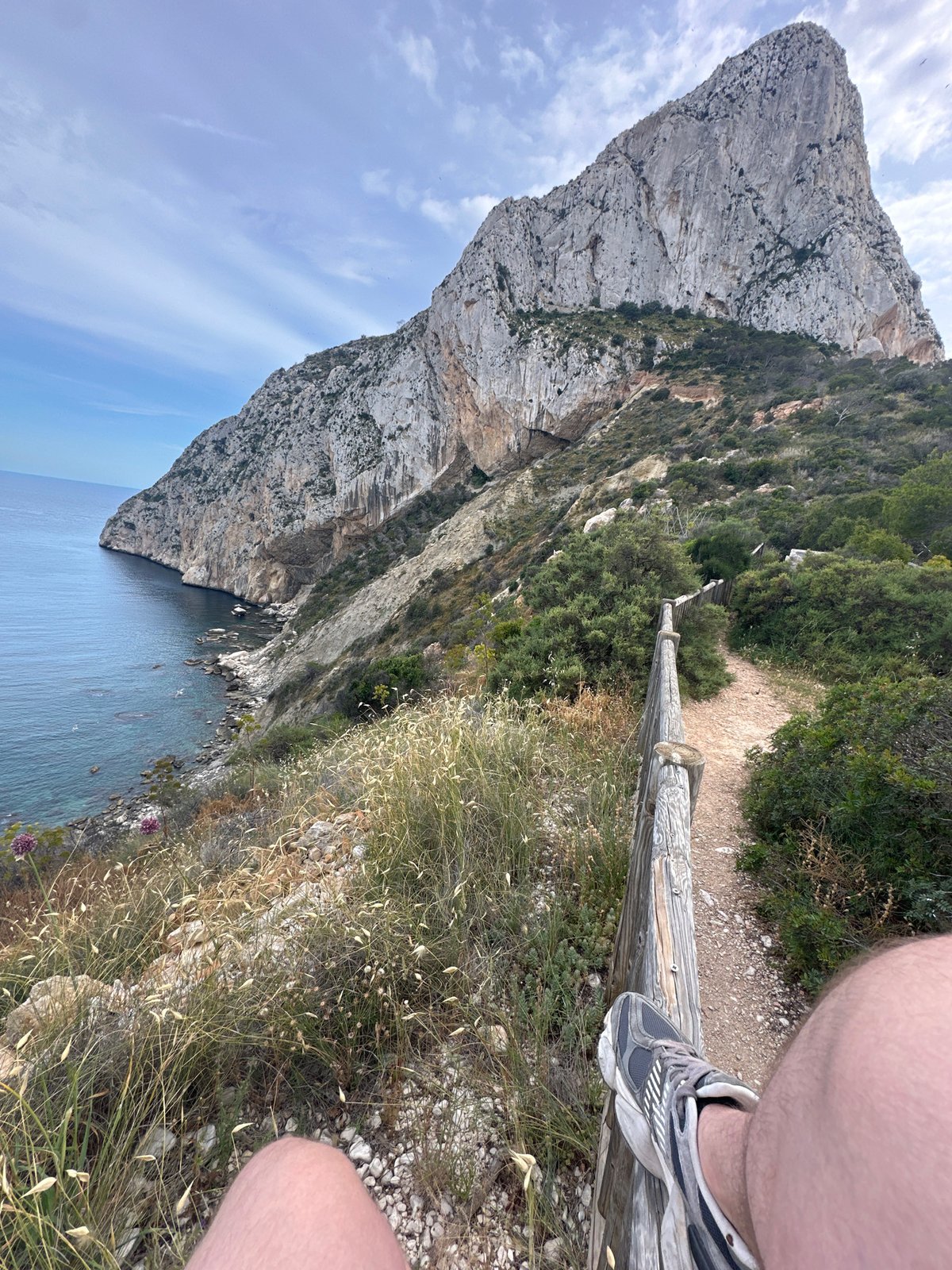 Coastal cliffs documented in Calp, Spain