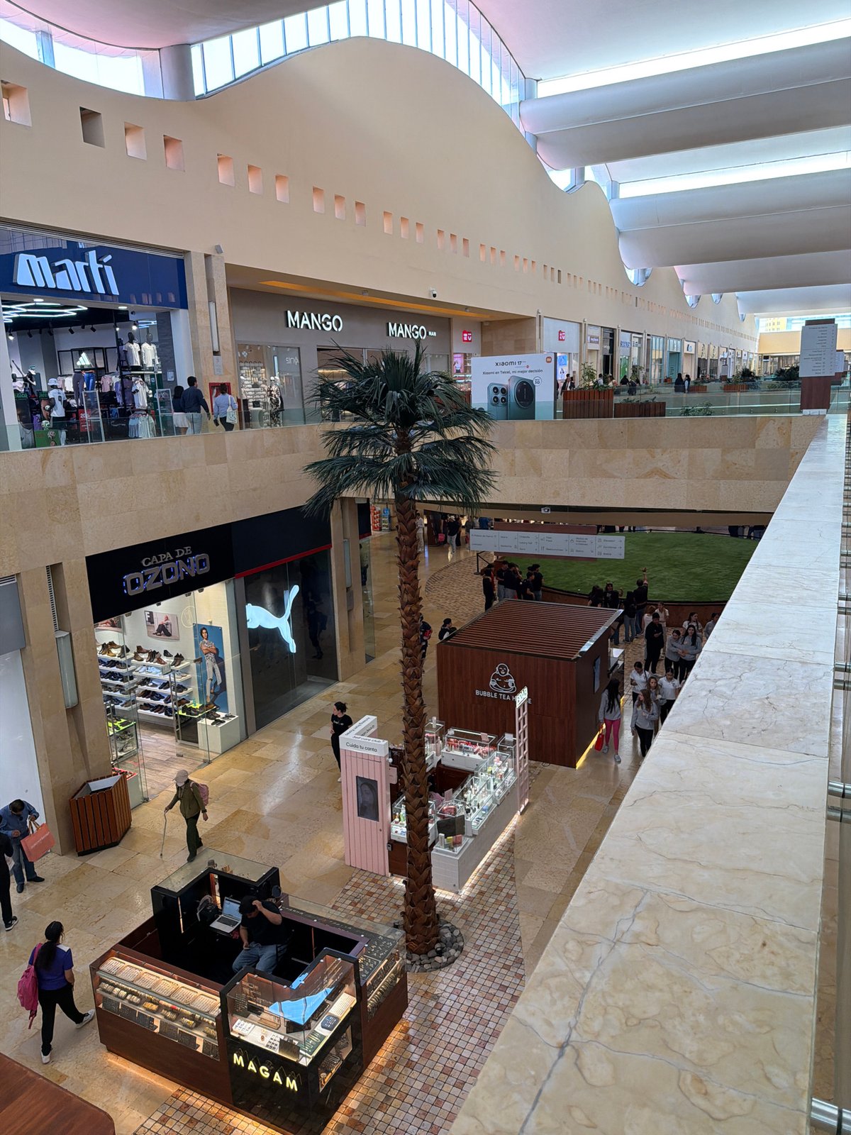 Evening life documented across Puebla: mall, streets, art, fitness
