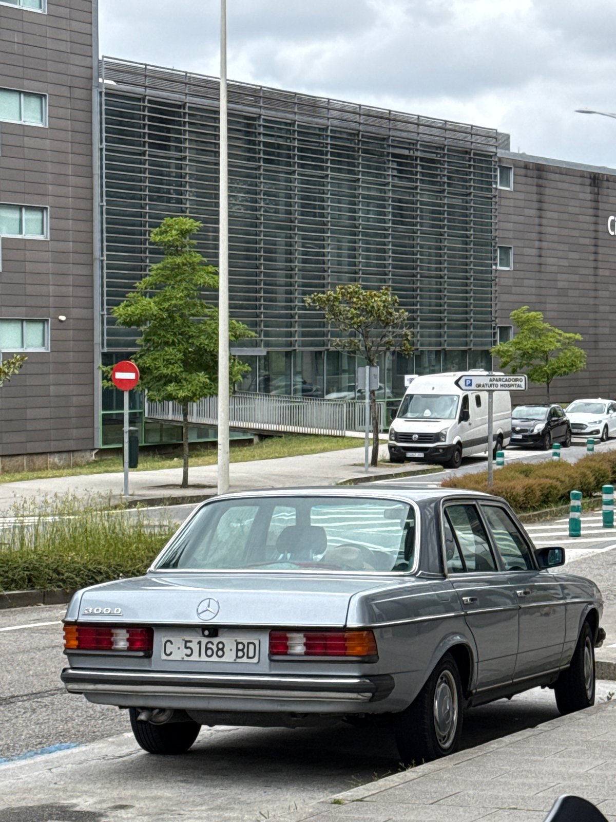Mercedes vehicles parked on Santiago de Compostela street