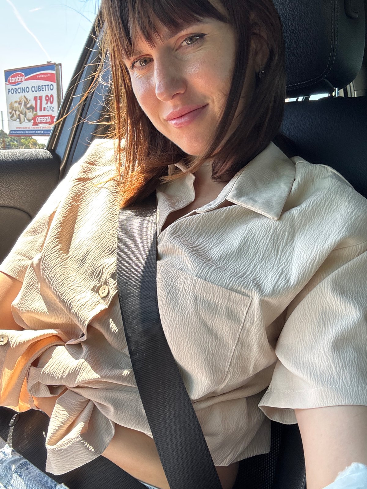 Car journey through Nettuno Italy captured by witness