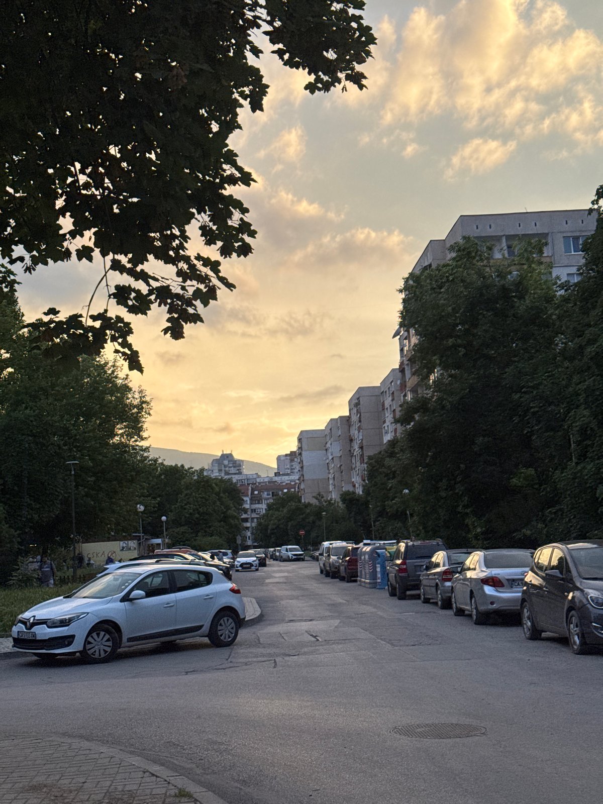 Golden sunset light illuminates urban streets across multiple cities