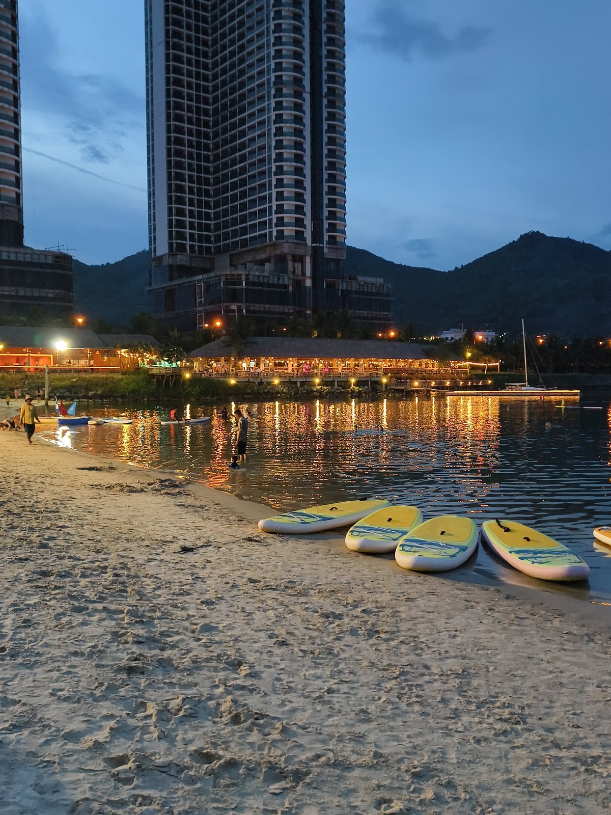 Beach club entertainment and leisure activities captured in Nha Trang