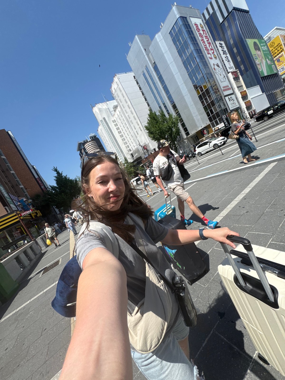 Early morning pedestrians spotted in downtown Osaka including Lolita fashion