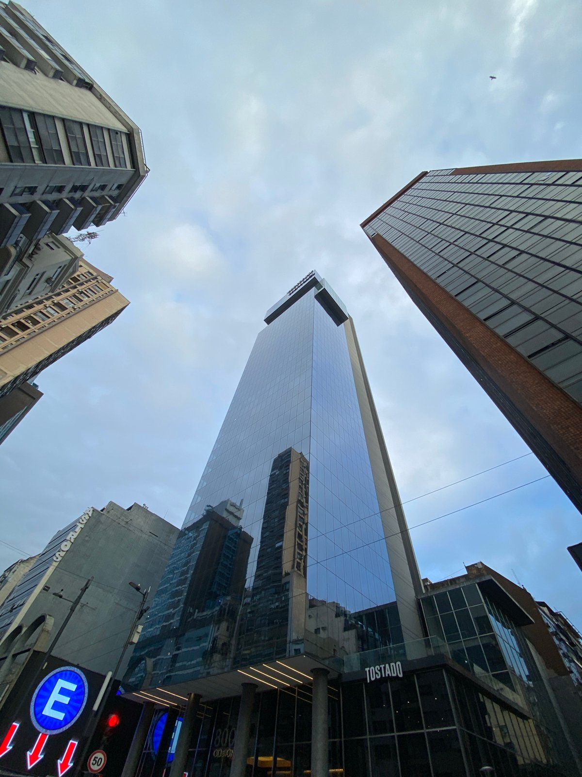 Buenos Aires urban architecture captured from street level perspectives