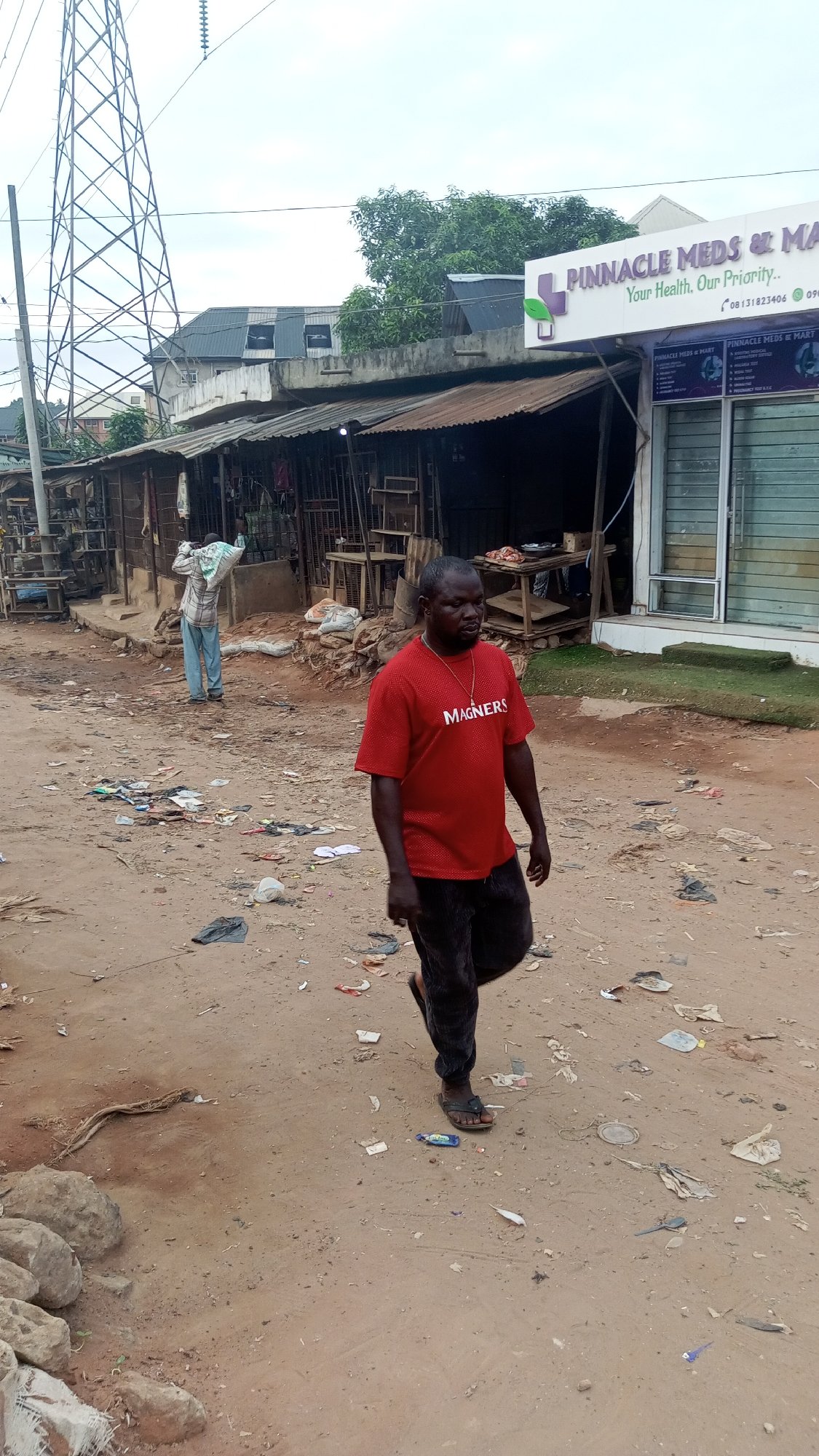 Morning street life documented in Onitsha, Nigeria
