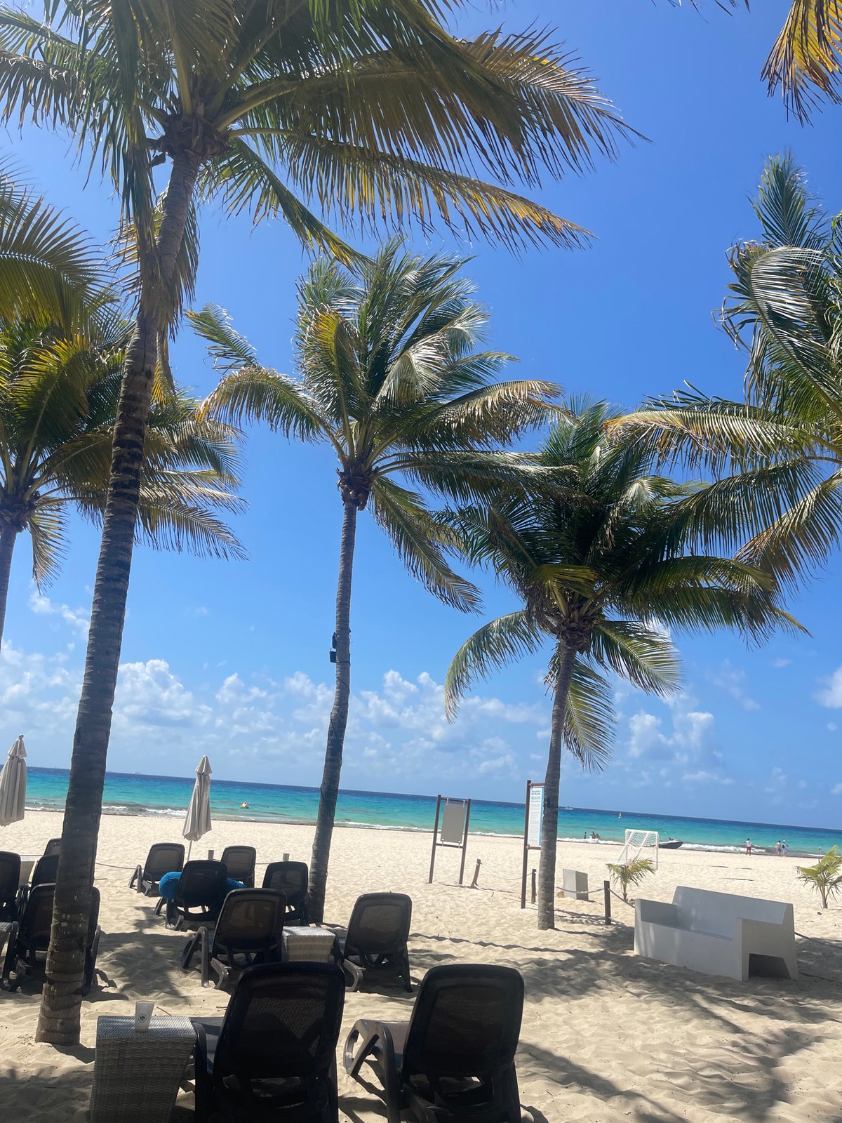 Beach day captured at Playa del Carmen resort