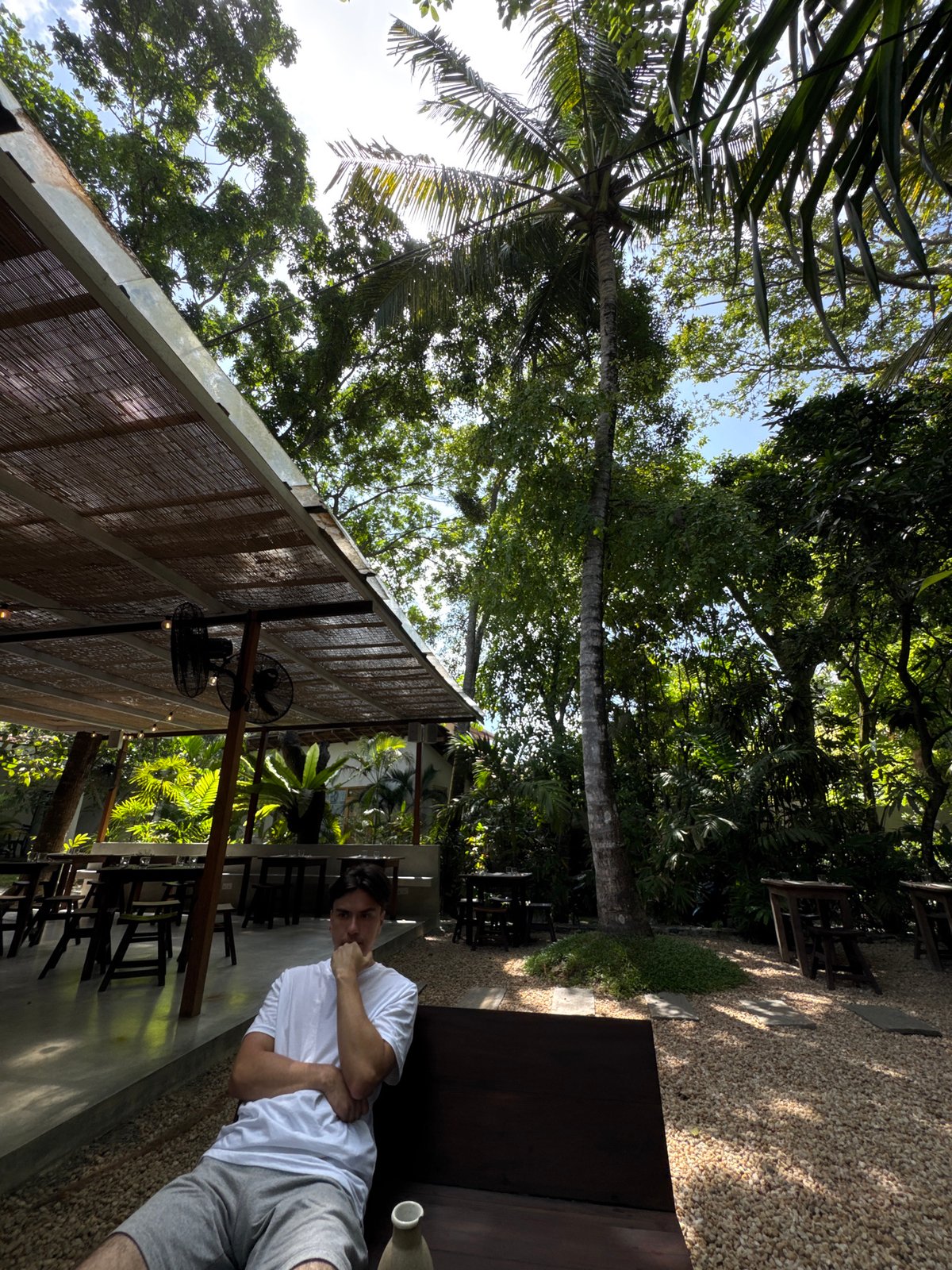 Café lunch spread at an outdoor spot in Ahangama