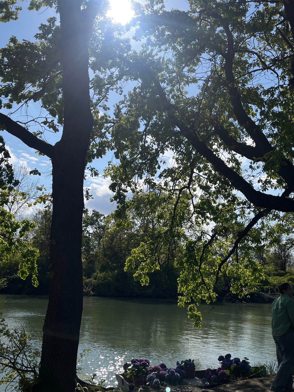 Spring afternoon park visit documented in Krasnodar waterfront area