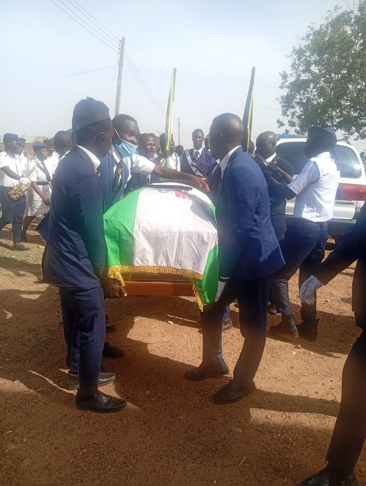 Funeral procession held in Ladura Foron, Nigeria