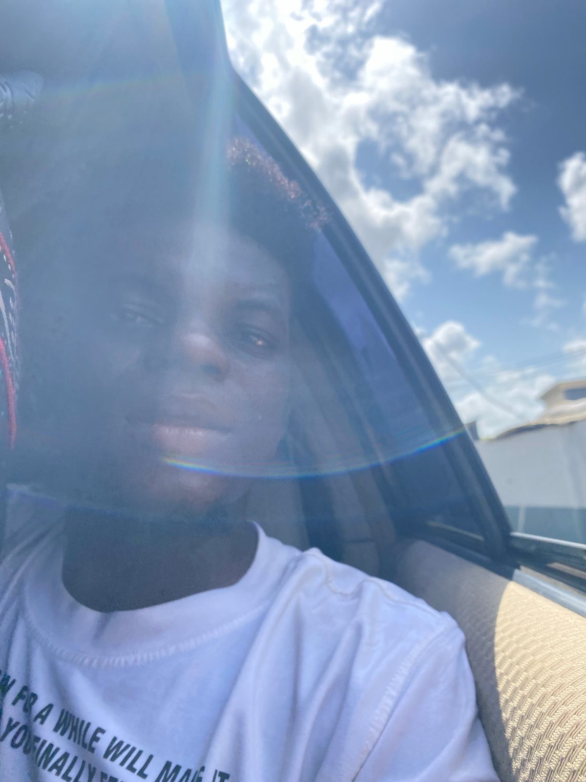 Driver documents morning journey with selfies, street scenes