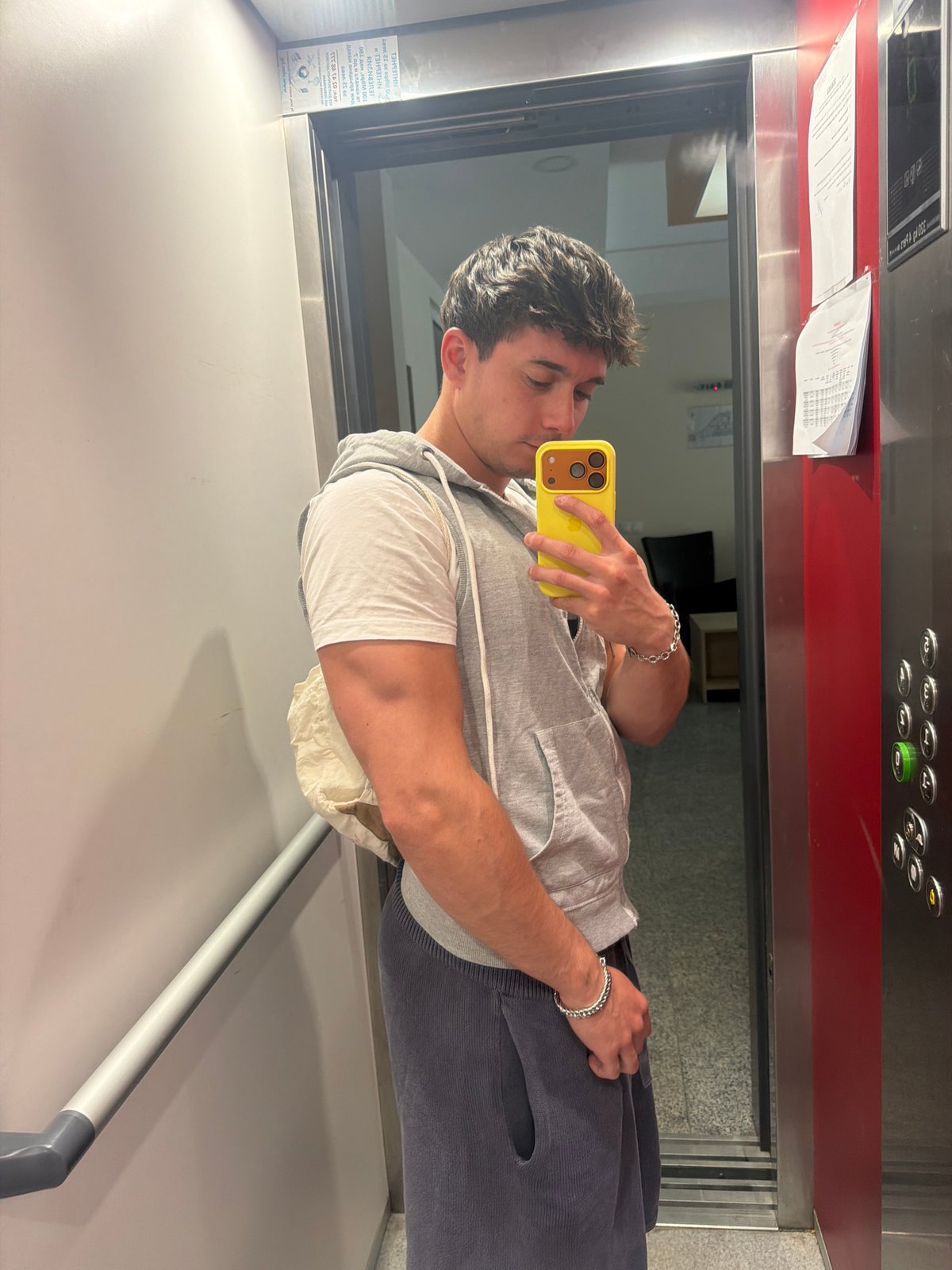 Young man documents casual spring moments in Sofia