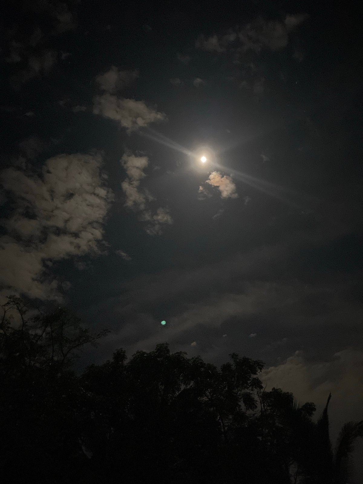 Moonlit fishing night on the Lhokseumawe waterfront