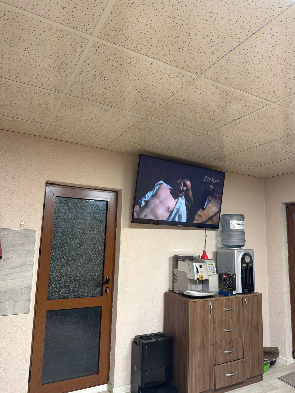 TV displays Peaky Blinders episode in Panagyurishte office space