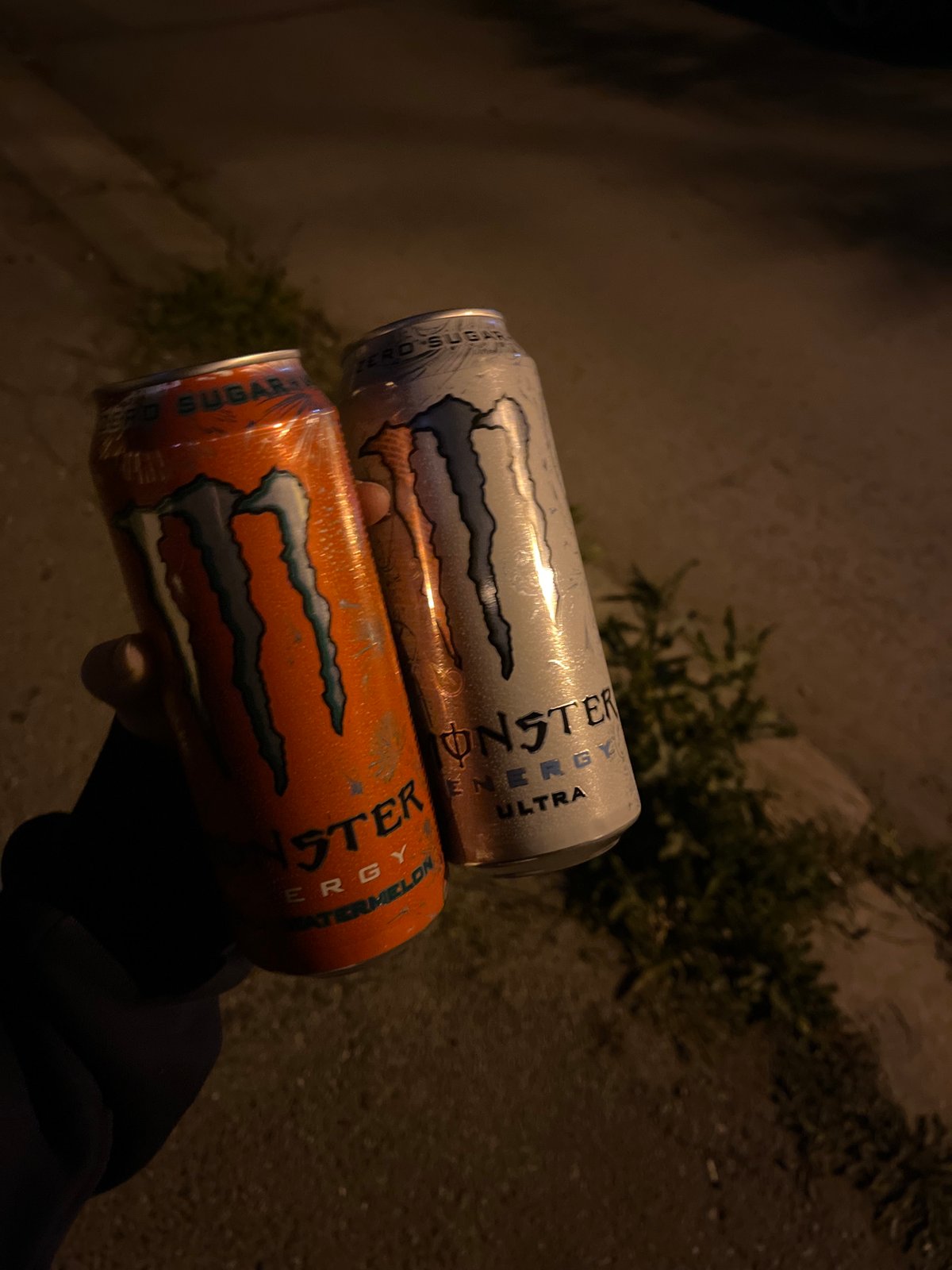 Night walk through Sofia with energy drinks, flowers, parked car